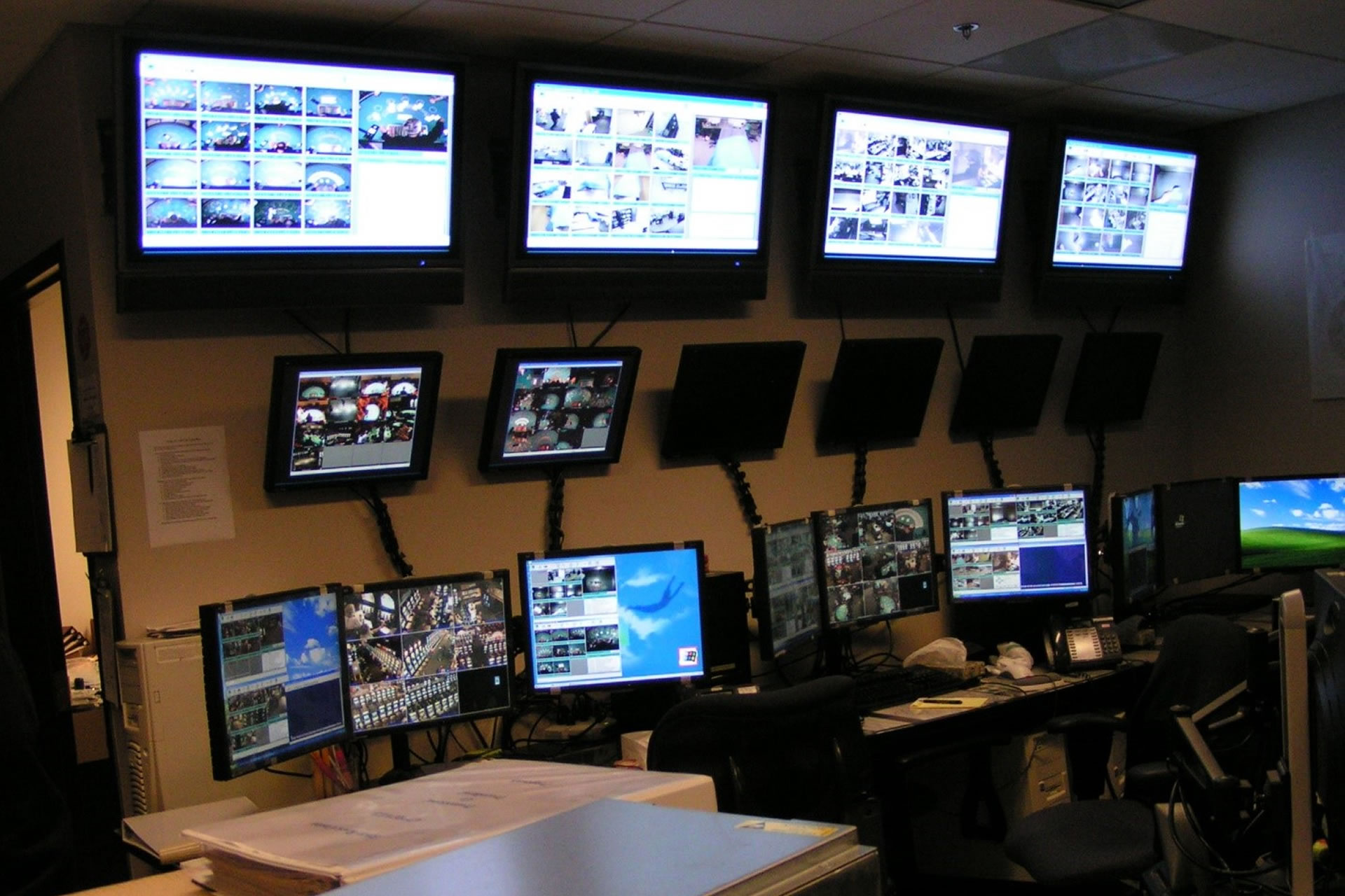 surveillance system control room